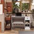Jela 2 Drawer Desk in White