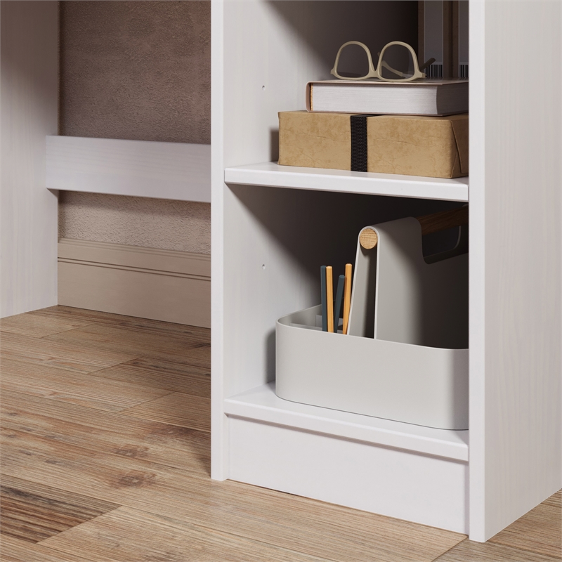 Jela 2 Drawer Desk in White