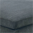 37 Inches Fabric Upholstered Wooden Ottoman- Gray