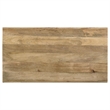 Beni 46 Inch Coffee Table- Rectangular Handcrafted Mango Wood Frame- Brown