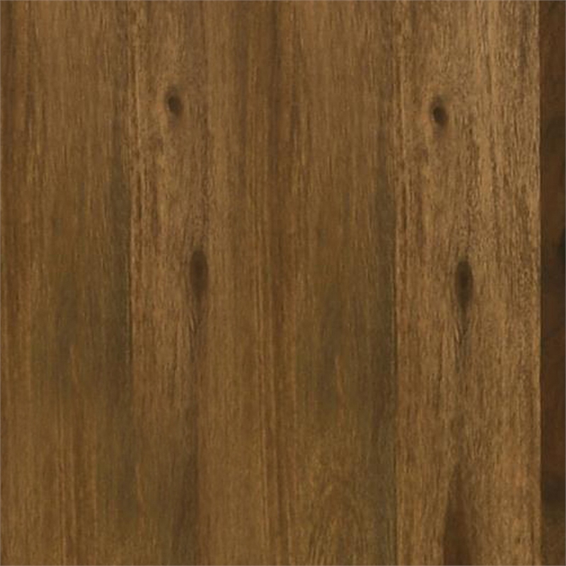 Ody 34 Inch Square Coffee Table- U Shaped- Sheesham Wood- Auburn Brown