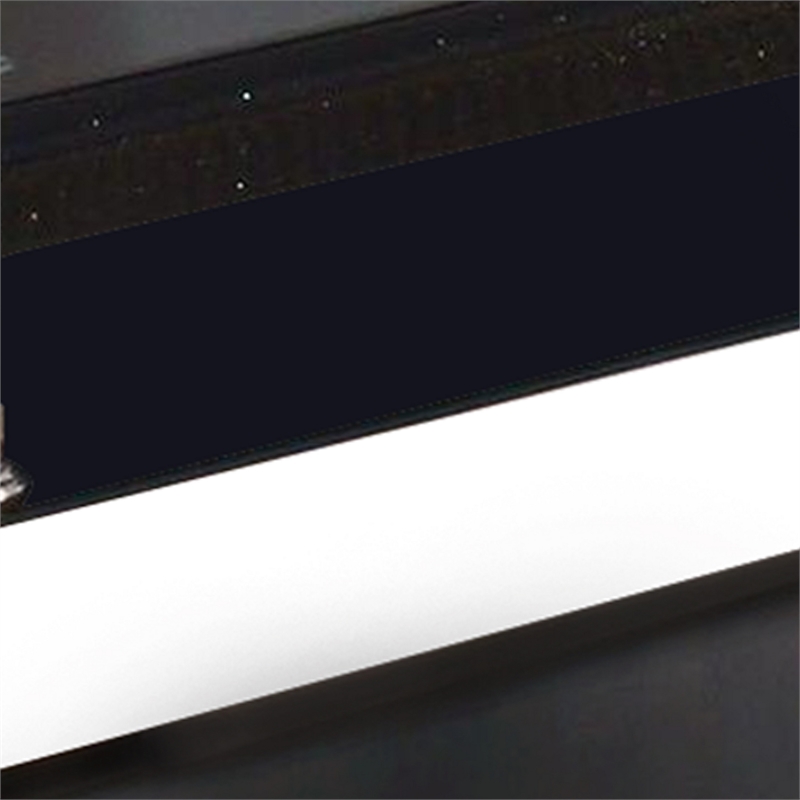 60 Inch TV Entertainment Console- Long Glass Media Shelf- Chrome Accents