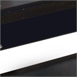 60 Inch TV Entertainment Console- Long Glass Media Shelf- Chrome Accents