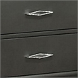 Aliso 23 Inch Nightstand- 2 Drawers- Bracket Feet- Solid Wood- Dark Gray