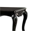 Roche Coffee Table- 53 Inch- Classical Cabriole Legs- Dark Brown Solid Wood