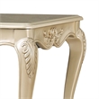Roche Side End Table- 29 Inch- Classic Cabriole Legs- Champagne Gold Wood