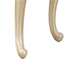 Roche Side End Table- 29 Inch- Classic Cabriole Legs- Champagne Gold Wood