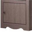 Stav Nightstand- 1 Drawer and Door- 25 Inch- Plank Style- Gray Solid Wood