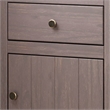 Stav Nightstand- 1 Drawer and Door- 25 Inch- Plank Style- Gray Solid Wood