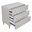 36 Inch Wide Nightstand Dresser- Drawers with Jewelry Tray