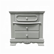 Auri Kids Nightstand- 3 Drawers and Scalloped Base