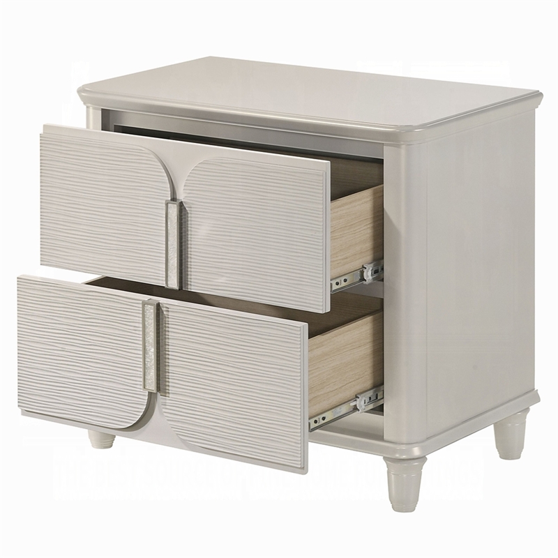 Veda Nightstand- 2 Modern Drawers- 30 Inch
