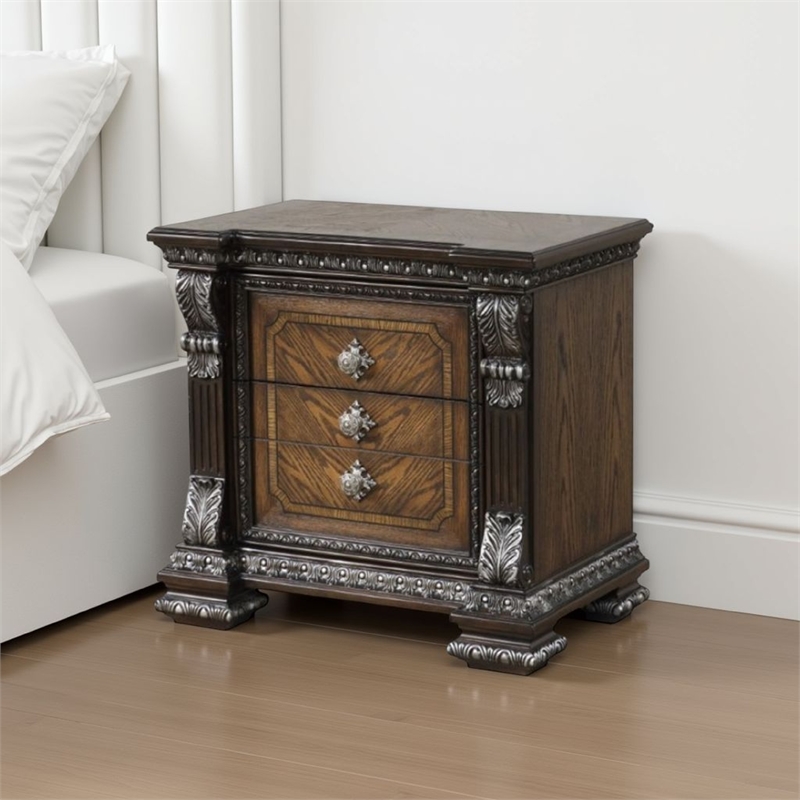 Naddy Nightstand- Hidden Drawer USB A-C- 30 Inch
