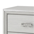 Basil Nightstand-2 Drawers-Rustic White Solid Wood-29 Inch