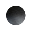 Fawn 20 Inch Side End Table- Black Mango Wood Round Top with Pedestal Base