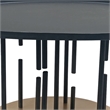 Neci 31 Inch Coffee Table- Round Matte Black Tray Top