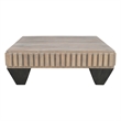 Tokyo Inspired 36 Inch Square Mango Wood Coffee Table