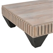 Tokyo Inspired 36 Inch Square Mango Wood Coffee Table