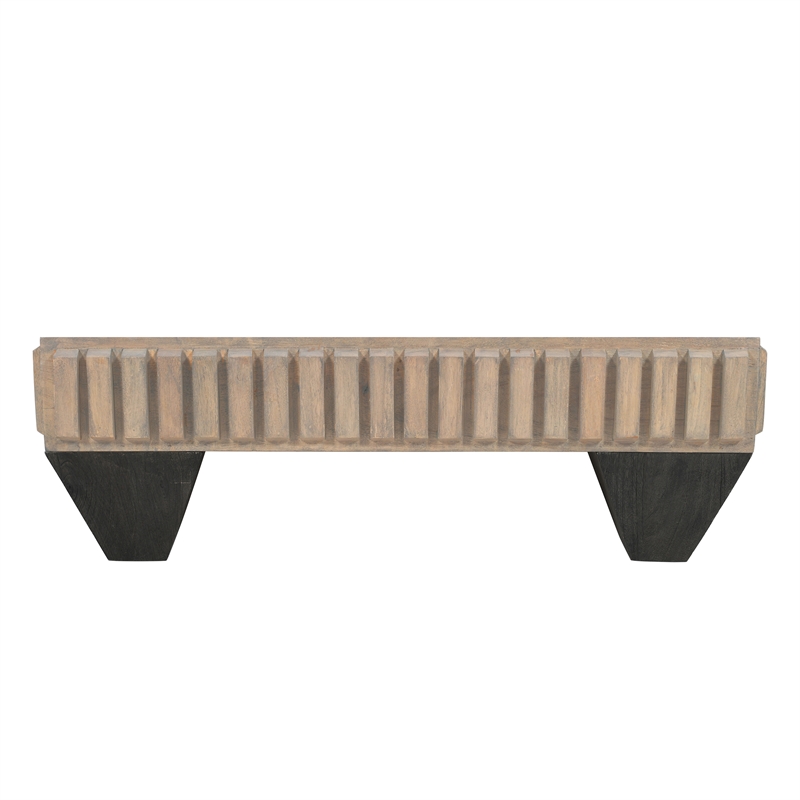 Tokyo Inspired 36 Inch Square Mango Wood Coffee Table