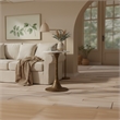 Tyler 20.5 Inch Accent Side Table- Round White Marble Top