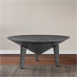 Venus 28 Inch Coffee Table with 3 Tapered Splayed Legs