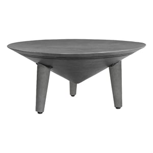 Venus 28 Inch Coffee Table with 3 Tapered Splayed Legs