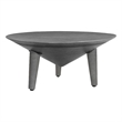 Venus 28 Inch Coffee Table with 3 Tapered Splayed Legs