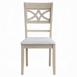 Feri Side Dining Chair Set of 2-Designer Bone White-Beige Linen