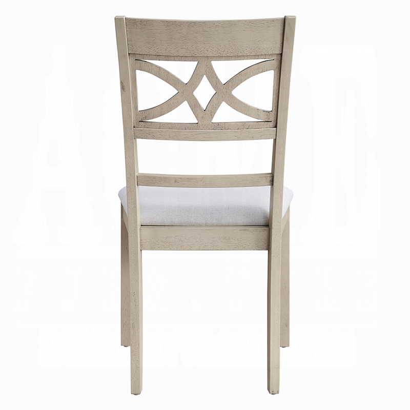 Feri Side Dining Chair Set of 2-Designer Bone White-Beige Linen