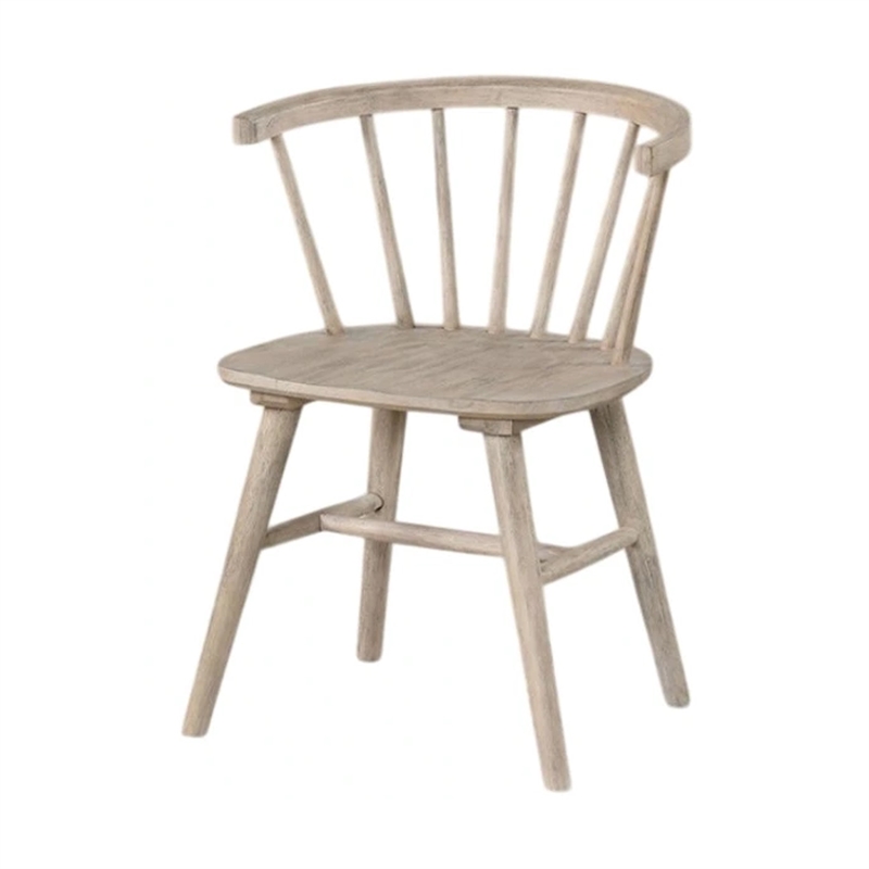 Yely Dining Chair Set of 2-Spindle Back and Shaker Legs-Black Wood