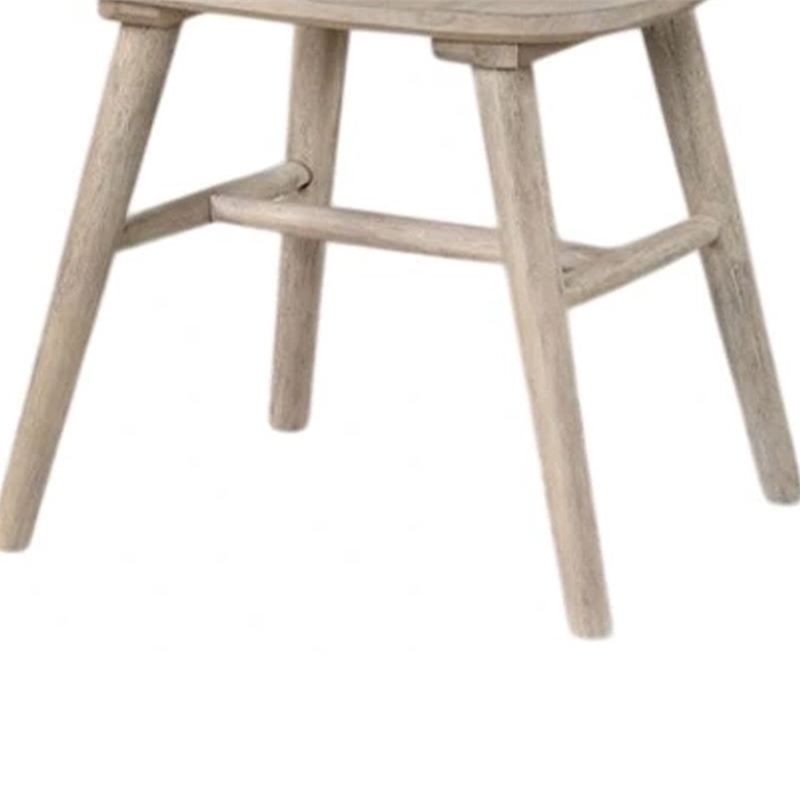 Yely Dining Chair Set of 2-Spindle Back and Shaker Legs-Black Wood