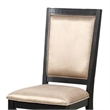 Yada Side Dining Chair Set of 2-Slatted Back-Espresso Brown