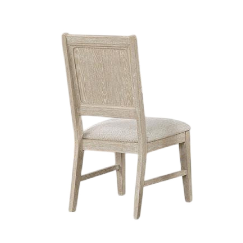 Rozie Dining Side Chair Set of 2-Tapered Legs-Light Oak Poplar Wood