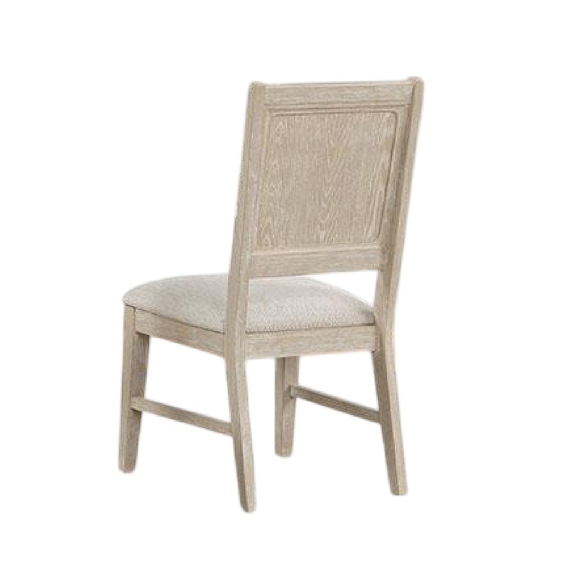 Rozie Dining Side Chair Set of 2-Tapered Legs-Light Oak Poplar Wood
