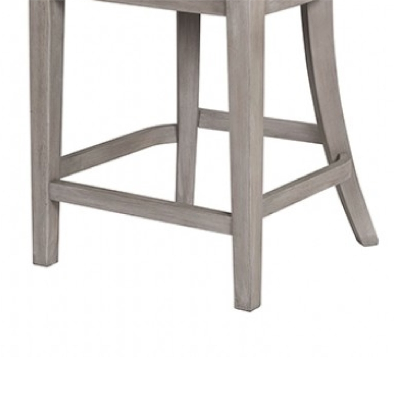 Zoko Counter Height Chair Set of 2-Curved Cut Out Back-White Wash