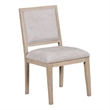 Kizie Dining Side Chair Set of 2-Rustic Panel Design Tawny Brown Wood