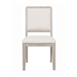 Giva Dining Side Chair Set of 2-Rattan Design-Natural Brown Wood