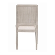 Giva Dining Side Chair Set of 2-Rattan Design-Natural Brown Wood