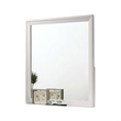 Tory Dresser Mirror-36 Inch Rectangular-Classic White Solid Wood