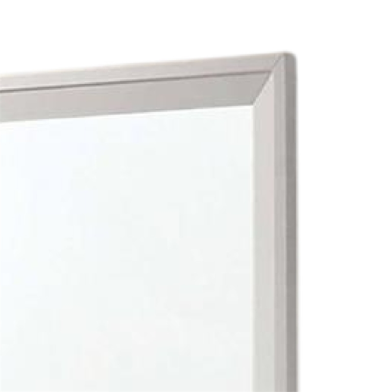 Tory Dresser Mirror-36 Inch Rectangular-Classic White Solid Wood