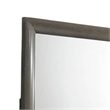 Simo Dresser Vanity Mirror-40 Inch Modern Dark Gray Solid Wood Frame