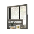 Lito Dresser Vanity Mirror-39 Inch Stylish Modern Gray Wood Frame