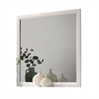 Erica Dresser Vanity Mirror-39 Inch Modern Style White Wood Frame