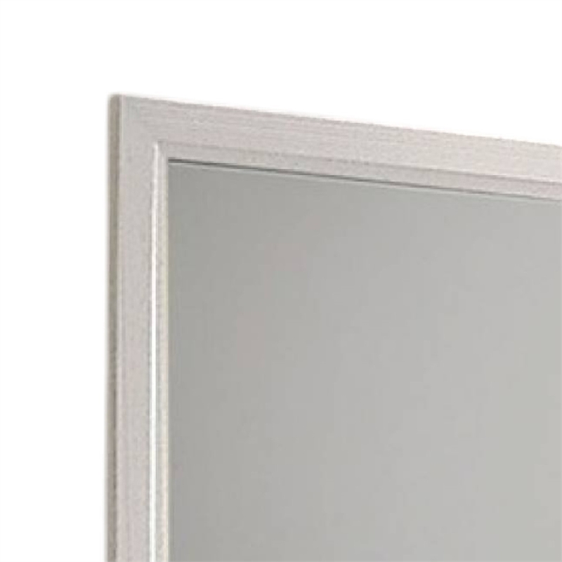 Erica Dresser Vanity Mirror-39 Inch Modern Style White Wood Frame