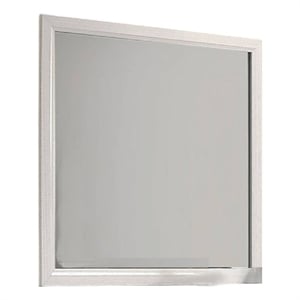 Erica Dresser Vanity Mirror-39 Inch Modern Style White Wood Frame