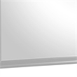 Ryla Dresser Mirror-38 Inch Square Frame-Farmhouse Gray Solid Wood