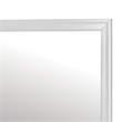 Ryla Dresser Vanity Mirror-38 Inch Square Frame-White Solid Wood