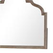 Lyla Dresser Mirror-Beveled Glass-Rustic Oak Brown Solid Wood-41x50