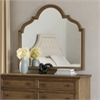 Lyla Dresser Mirror-Beveled Glass-Rustic Oak Brown Solid Wood-41x50