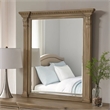 Reven Dresser Mirror-Beveled Glass-Weathered Oak Solid Wood-46 Inch